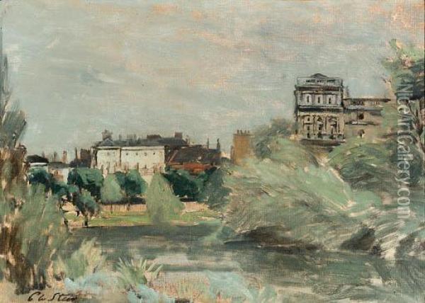 A View Of Regent's Park Oil Painting - Philip Wilson Steer