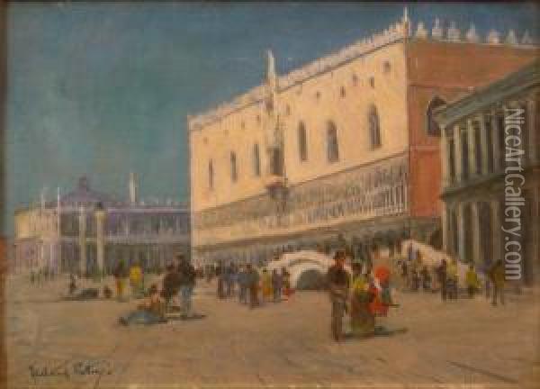 View Of Venice Oil Painting - Alexander Wellwood Rattray
