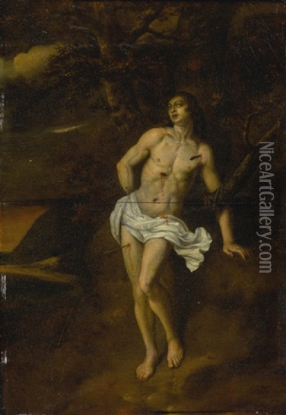 The Martyrdom Of Saint Sebastian Oil Painting - Abraham van Diepenbeeck