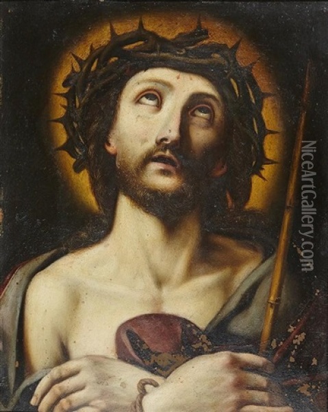 Christ Aux Outrages Ou Ecce Homo Oil Painting - Luis de Morales