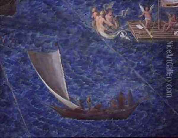 Single Sailed Boat Oil Painting - Egnazio Danti