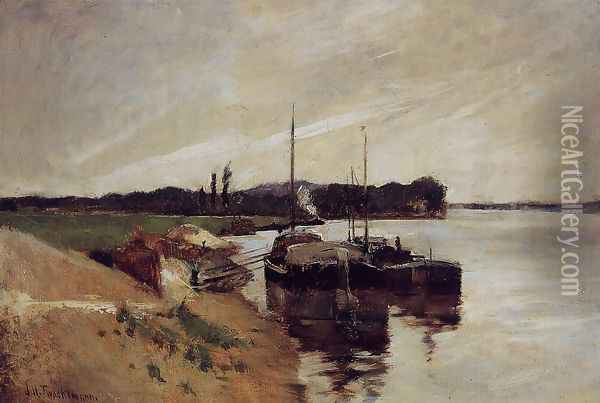 Mouth Of The Seine Oil Painting - John Henry Twachtman