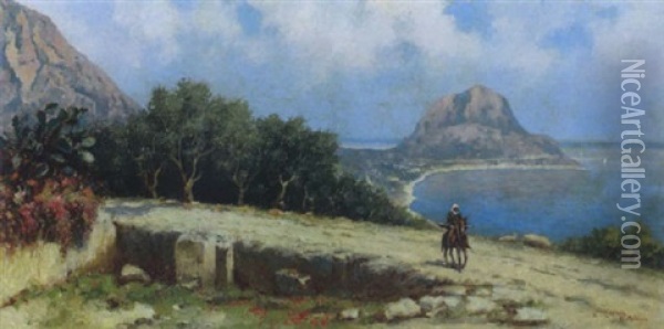 Veduta Del Golfo Di Palermo Oil Painting - Erminio Cremp