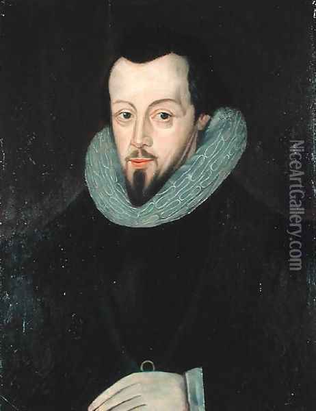 Robert Cecil (1563-1612) 1st Earl of Salisbury Oil Painting - John de Critz