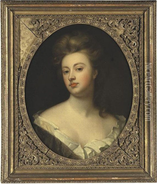 Portrait Of Sarah Jennings, Duchess Of Marlborough Oil Painting - Sir Godfrey Kneller