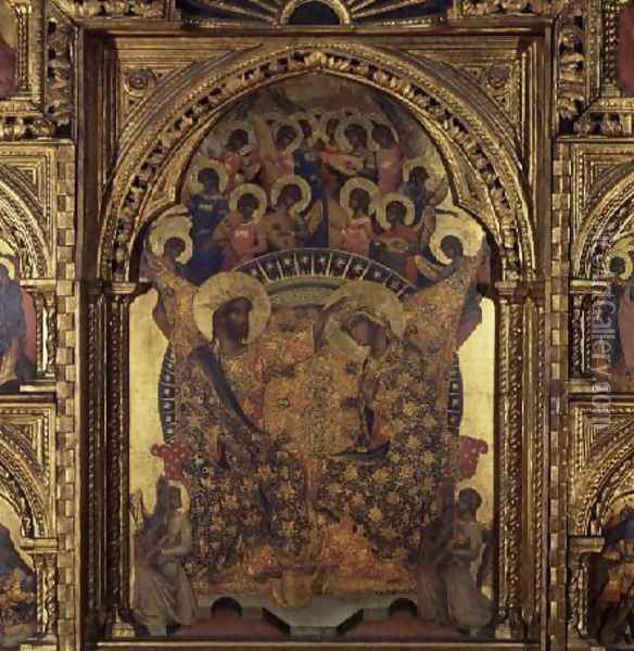 Coronation of the Virgin Oil Painting - Paolo Veneziano