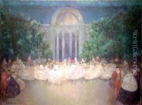 At The Ballet Oil Painting - Everett Lloyd Bryant