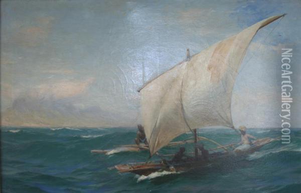 Fishermen Oil Painting - John Fraser