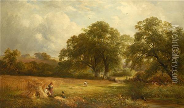 The Harvesters Oil Painting - George Turner