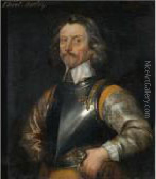 Portrait Of James Astley, First Baron Astley Of Reading (1579-1652) Oil Painting - William Dobson