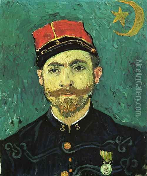 The Lover, Portrait of Paul--Eugene Milliet Oil Painting - Vincent Van Gogh