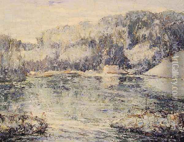 Winter, Spuytin Duyvil Oil Painting - Ernest Lawson
