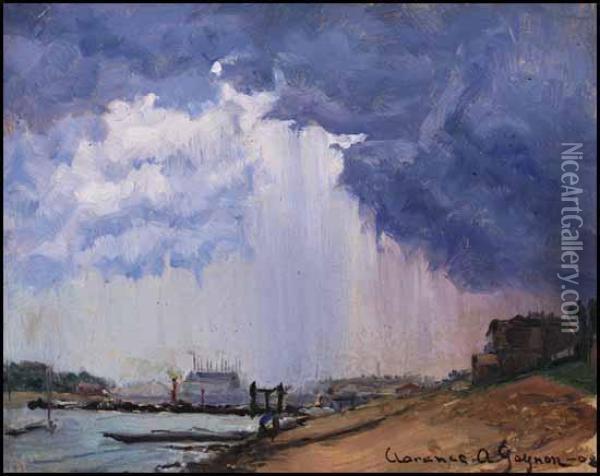 Stormy Day Oil Painting - Clarence Alphonse Gagnon