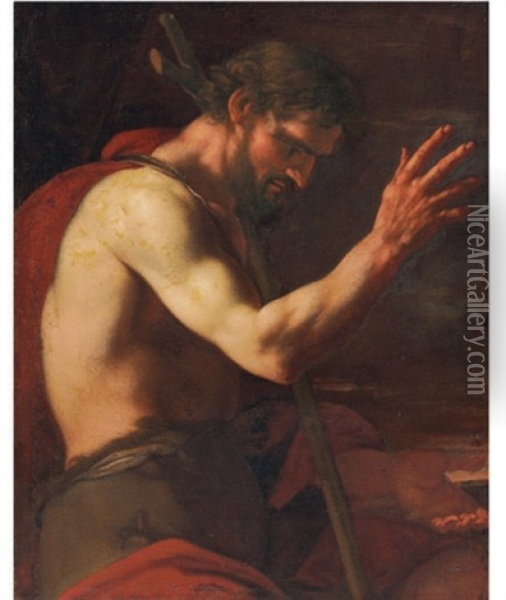 Saint John The Baptist Oil Painting - Johann Carl Loth