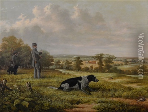 Shooting Scenes Oil Painting - Edward (of Coventry) Brown