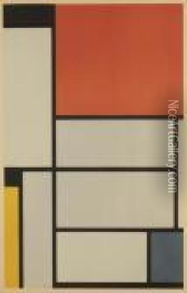 Mondriaan Der Sieg Der Farbe: P. Mondriaan Oil Painting - Piet Mondrian