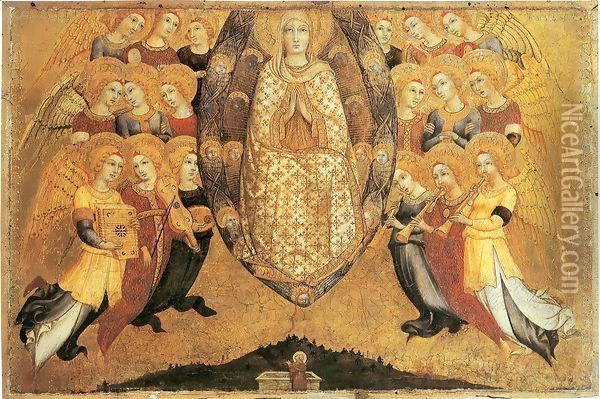 Assumption of the Virgin Oil Painting - Sano Di Pietro