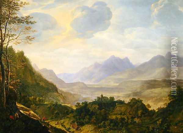 Rhenish landscape Oil Painting - Herman Saftleven