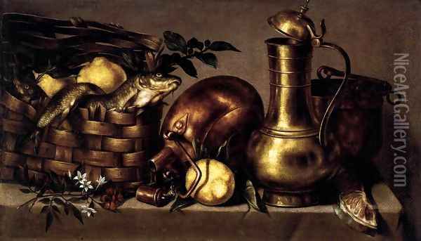 Still-Life in the Kitchen Oil Painting - Antonio Ponce