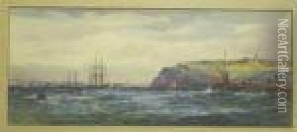 The Bristolchannel With Penarth Headland Oil Painting - Richard Short