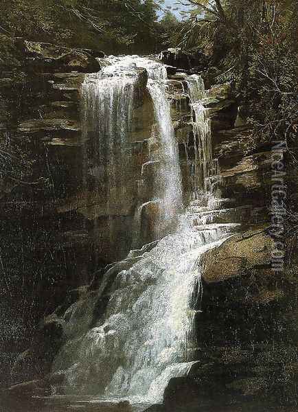 Waterfall Oil Painting - Homer Dodge Martin