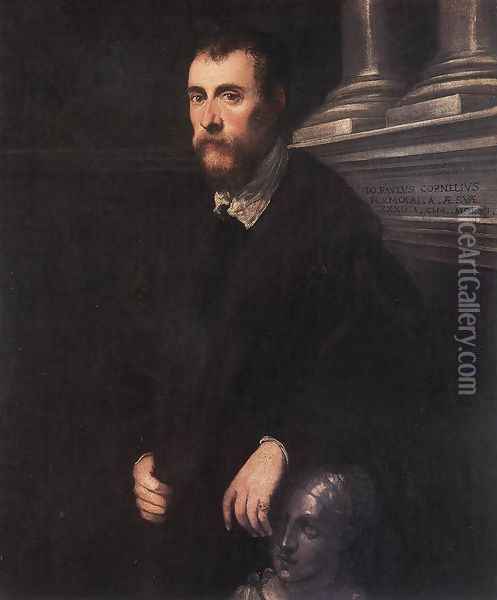 Portrait of Giovanni Paolo Cornaro 1561 Oil Painting - Jacopo Tintoretto (Robusti)