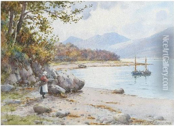 View Near Barmouth Oil Painting - Warren Williams