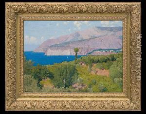 View Of Sorrento Surroundings Oil Painting - Edward, Edouard Okun