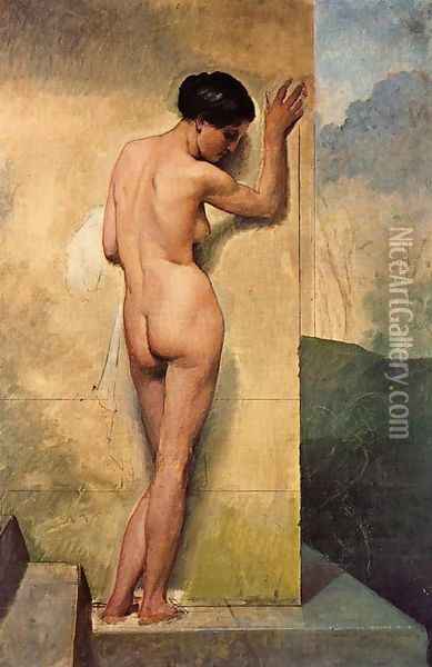 Nudo di donna stante (Nude Standing Woman) Oil Painting - Francesco Paolo Hayez