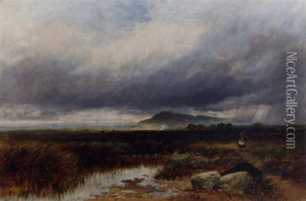 On The Arthog Moor, Wales Oil Painting - Paul H. Ellis