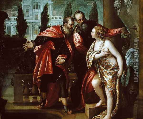 Susanna and the Elders Oil Painting - Paolo Veronese (Caliari)