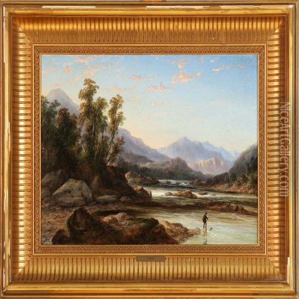 Scottish Landscape Oil Painting - Heinrich Faust