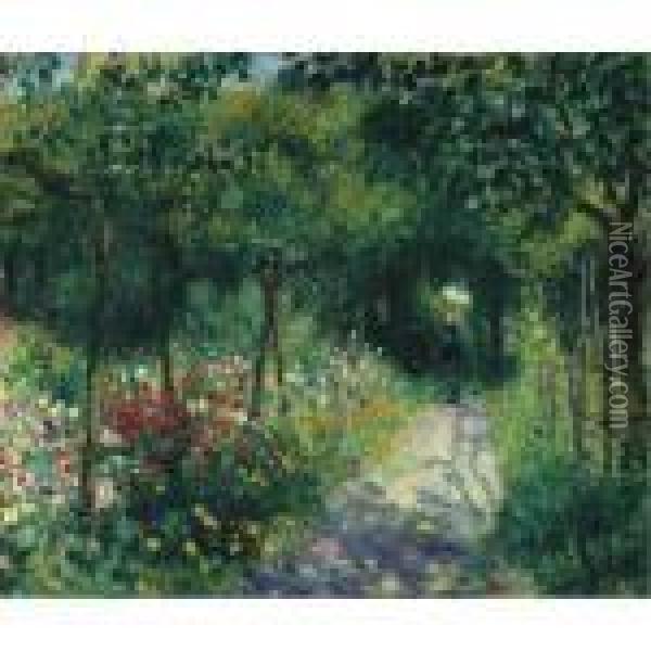 Femmes Dans Un Jardin Oil Painting - Pierre Auguste Renoir