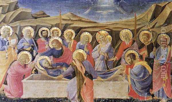 Death of the Virgin 1433 Oil Painting - Angelico Fra