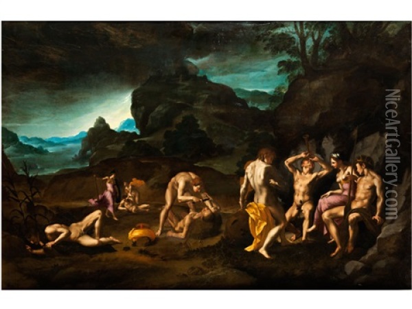 Apoll Und Marsyas Oil Painting -  Bronzino