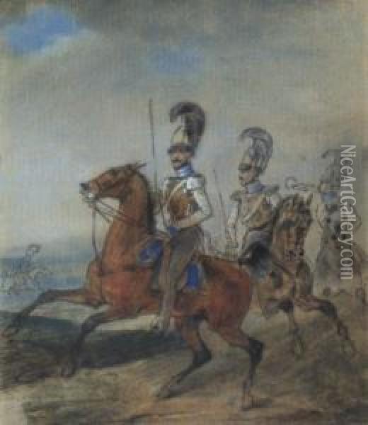 Ausritt Des Regiments Garde Du Corps Oil Painting - Franz Krutger