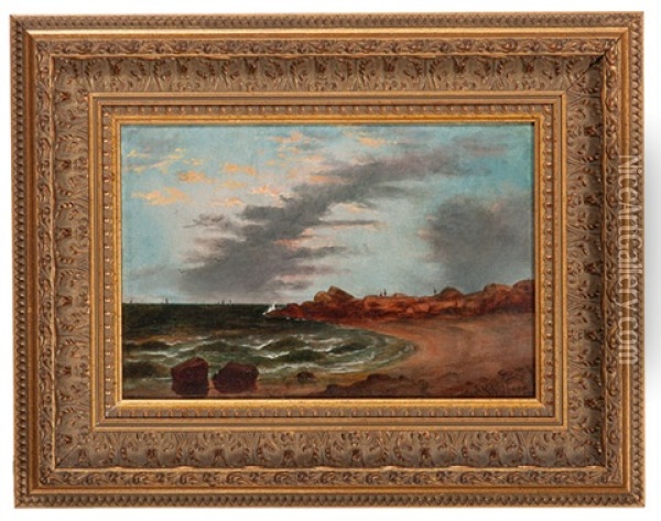 Coastal Scene Oil Painting - Sanford Robinson Gifford