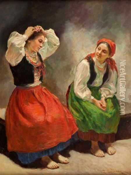 Goralki Oil Painting - Emil Lindemann