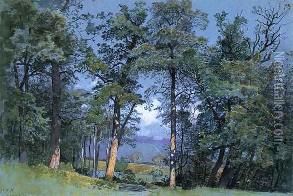 Coppet, Lake Geneva Oil Painting - William Stanley Haseltine