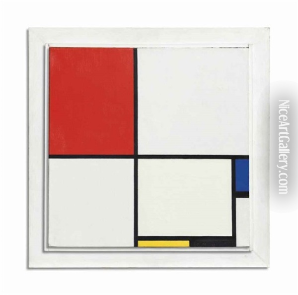 Composition No. Iii, With Red, Blue, Yellow, And Black, 1929 Oil Painting - Piet Mondrian