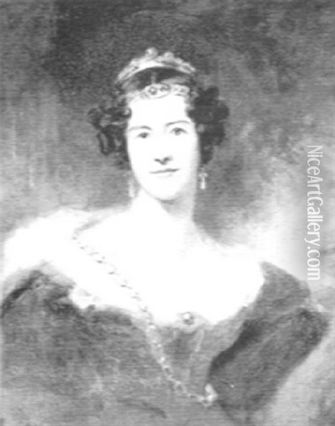 Portrait Of Mrs. Thomas Hope, Lady Beresford Oil Painting - Thomas Lawrence