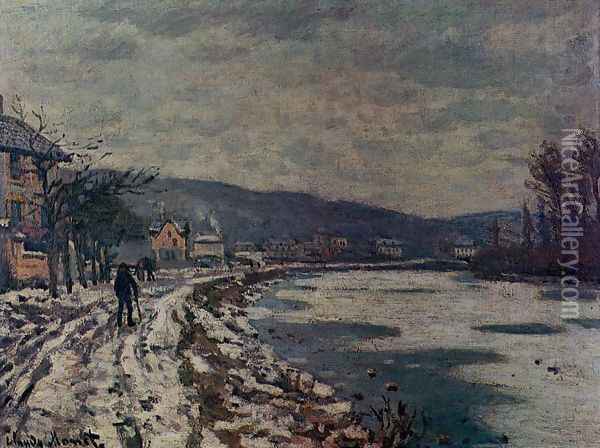 The Seine At Bougival Oil Painting - Claude Oscar Monet