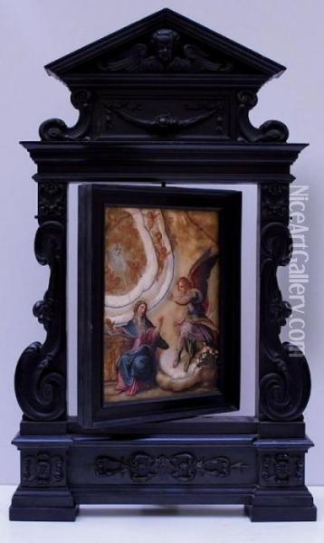 Le Christ Apparaissant A La Vierge Oil Painting - Hans Rottenhammer