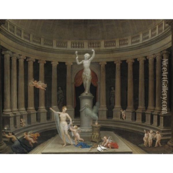 Venere E Amorini Oil Painting - Pierre Mignard the Elder