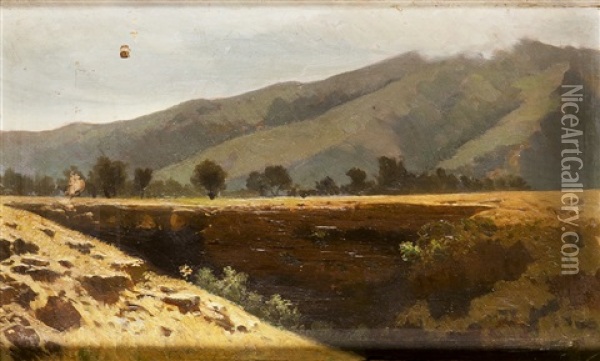 Paesaggio Siciliano Oil Painting - Francesco (Luigi) Lojacono