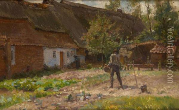Travail Au Potager Oil Painting - Joseph Middeleer