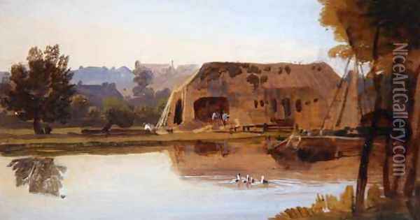 On the Kennet Reading Oil Painting - William Havell