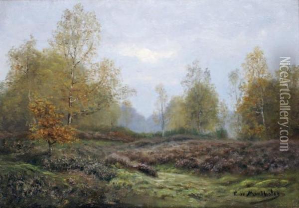 Clairiere En Foret De Chantilly Oil Painting - Francois Richard De Montholon