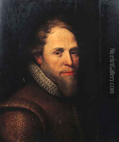 Portrait of Maurice of Nassau, Prince of Orange (1567-1625) 2 Oil Painting - Michiel Jansz. van Miereveld