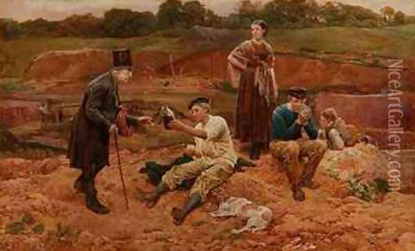 In The Brickfield Oil Painting - Charles Green